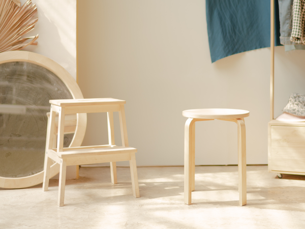 Retro Oak Stool