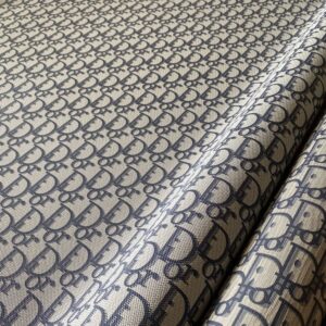 Dark Blue Dior Leather Fabric