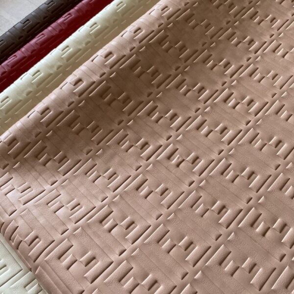 Fendi Embossed Pink Material by the yard for upholstery, bags, shoes or crafting - Image 3