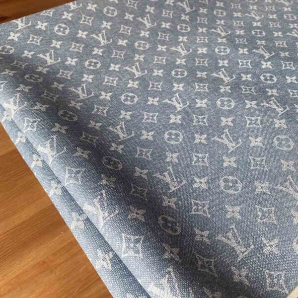 Louis Vuitton Light Blue Vinyl fabric like denim / jean - Image 2