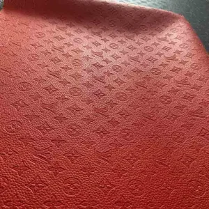 Louis Vuitton Embossed Red Fabric