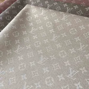 Louis Vuitton Ivory Vinyl Fabric by the yard for bags, shoes, upholstery and crafting