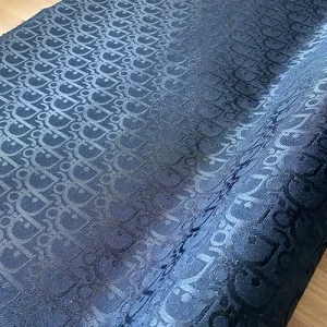 Dior Totally Black Jacquard Fabric