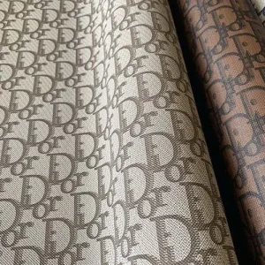 Brown Dior Leather Fabric for shoes and bags