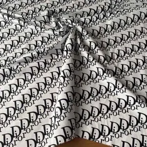 Dior White Cotton Fabric