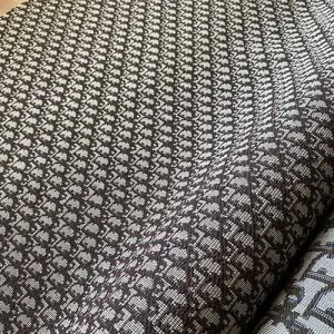 Brown Dior Canvas Fabric with Tiny Letters | Dior material jacquard