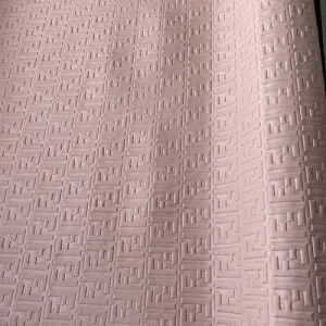 Pink Fendi Embossed Leather Fabric for bags, shoes or sneakers | Fendi Fabric