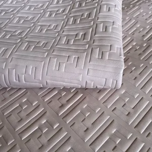 Fendi Embossed White Material by the yard |