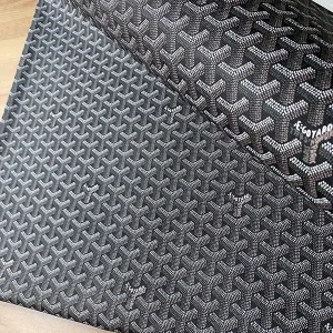 Goyard Fabric | Black Goyard Vinyl