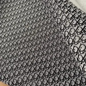 Gray Dior Fabric With Black Tiny Patterns