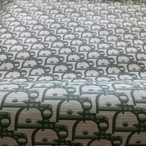 Green Dior Leather Fabric By The Yard