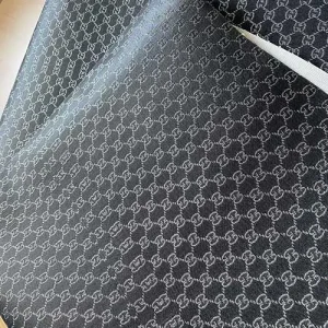 Gucci Canvas Fabric BLACK | Gucci inspired Jacquard Material