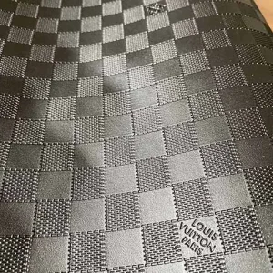 LV Embossed Leather Fabric | Louis Vuitton Embossed Leather Fabric Black | LV Damier Leather Black