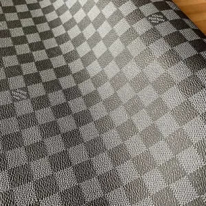 Louis Vuitton Damier Ebene Leather Fabric | LV Damier Ebene Gray Material For Sale!