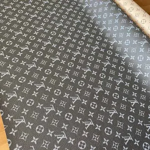 Louis Vuitton Artificial Leather Fabric By The Yard CHARCOAL