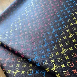 LV transisting colored fabric | Louis Vuitton Leather fabric with transisting colors