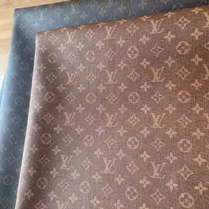 Reddish Brown LV Vinyl fabric such denim