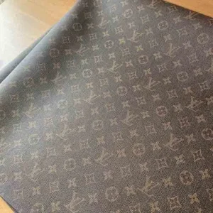 Classic Brown LV Vinyl fabric such denim