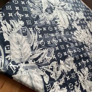 Louis Vuitton Poplin Fabric with leaf pattern | %100 cotton fabric